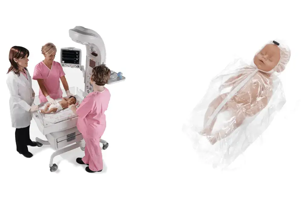 Neonatal Giraffe and sterile thermal heat regulation suit Neonatal Giraffe and sterile thermal heat regulation suit