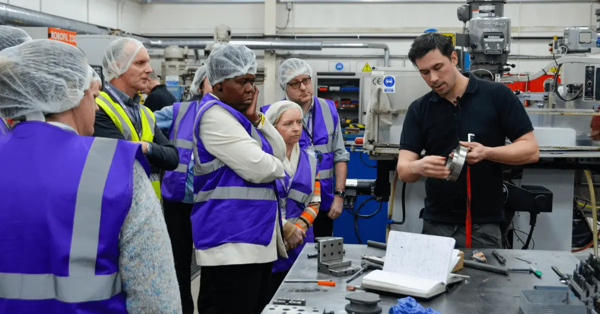 Image of a nurse visit in the tool room