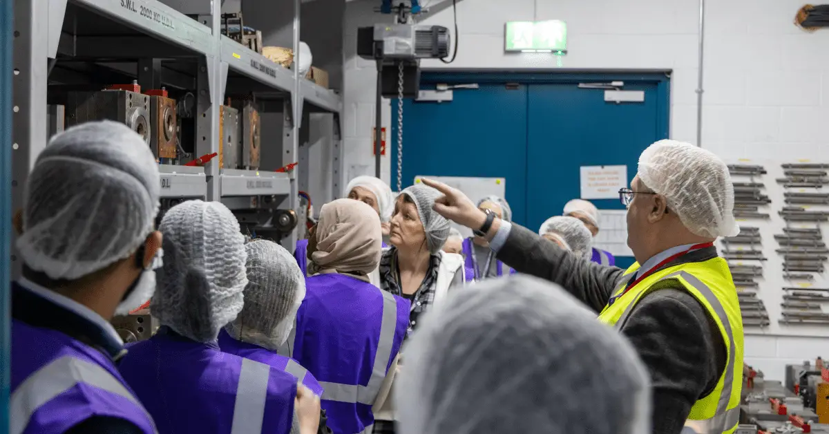 Sales rep presenting to a group of respiratory care nurses