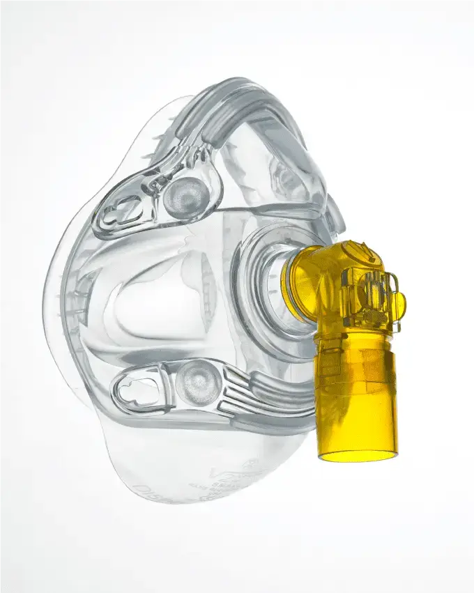 A non-vented face mask and anti asphyxia valve A non-vented face mask and anti asphyxia valve