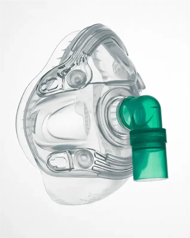 A non vented face mask A non vented face mask