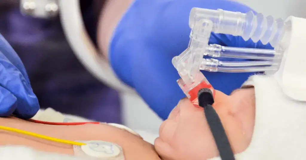 Image of a baby to advertise the International Neonatal meeting.