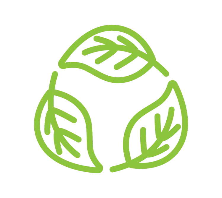 Icon symbolizing reduction in waste Icon symbolizing reduction in waste