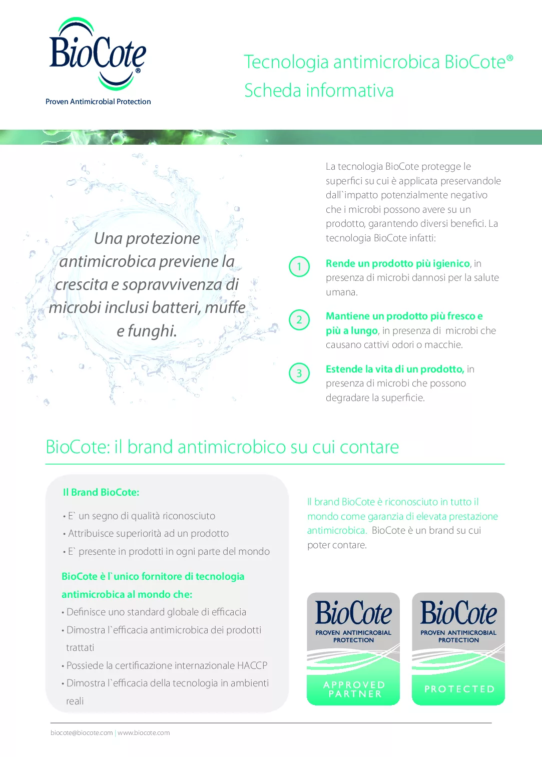 214 BioCote Fact Sheet ITALIAN pdf Eakin Healthcare