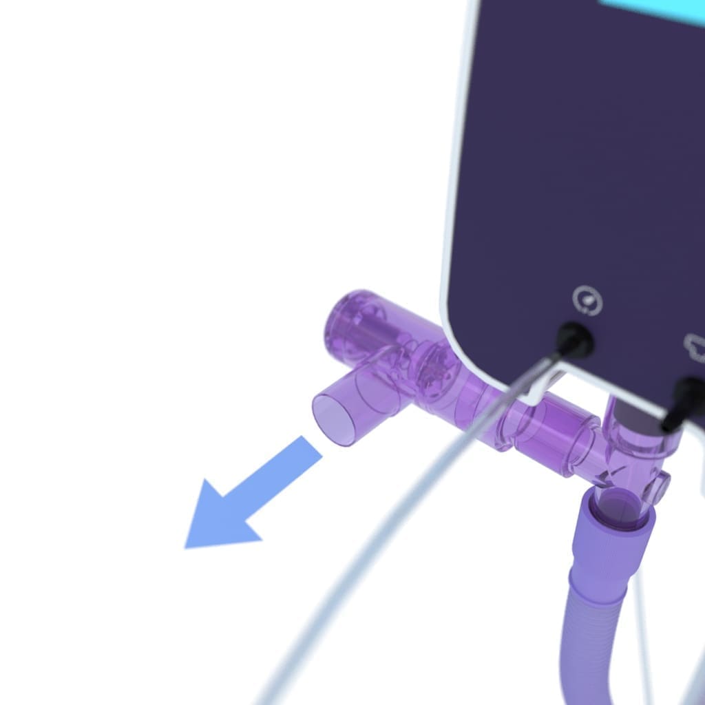 3D rendering of the AquaVENT FD140i with the overflow chamber attached