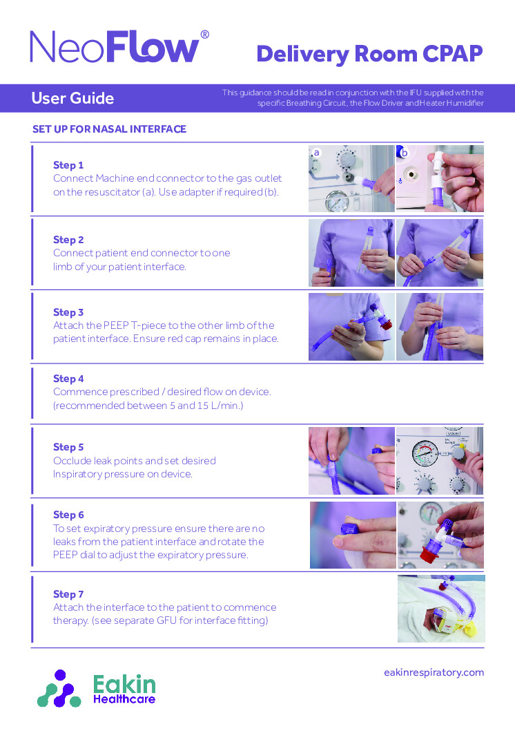 Delivery room CPAP User Guide pdf Eakin Healthcare