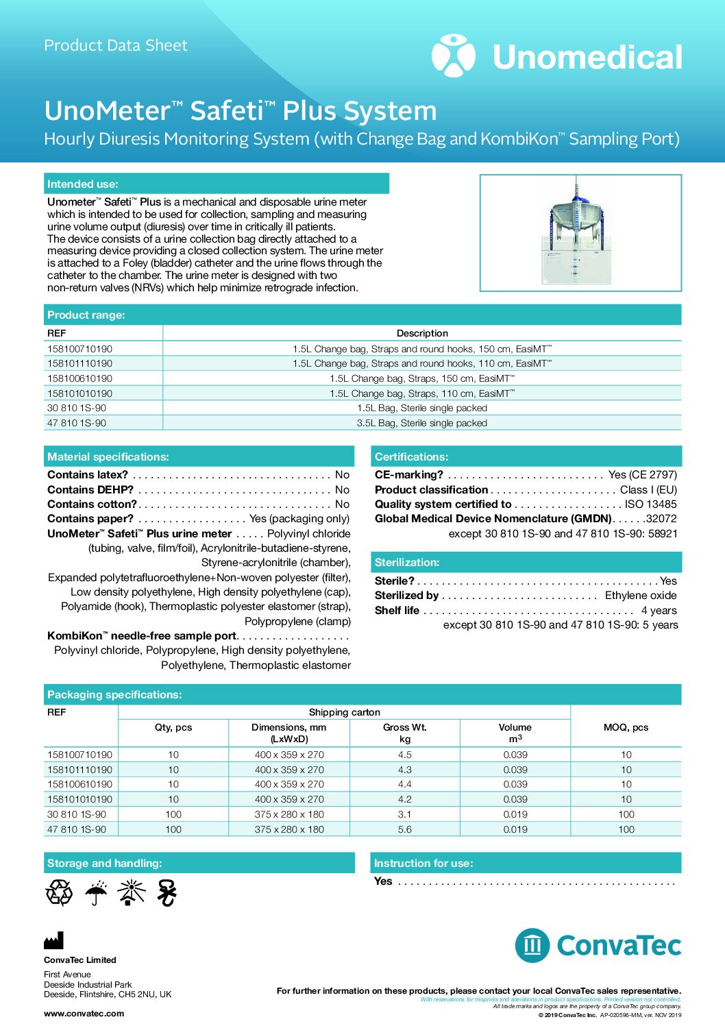 datasheet unometer safeti plus pdf Eakin Healthcare
