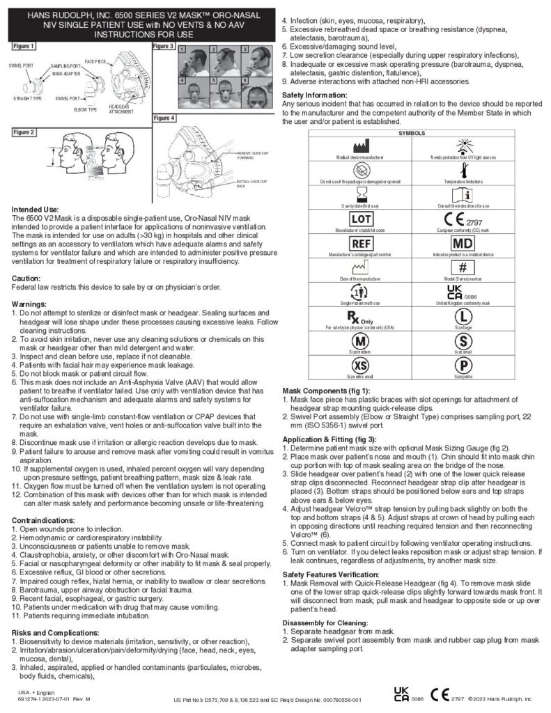 691274 M 2023 07 01 6500 IFU Green Single Use pdf 1 Eakin Healthcare